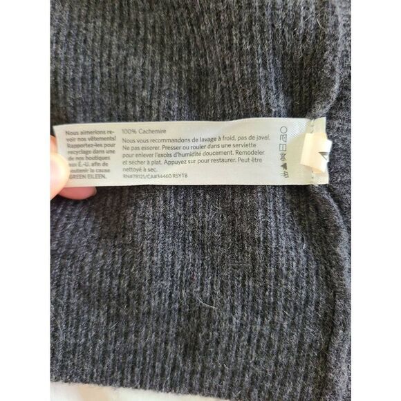 Eileen Fisher Open Cardigan Sweater Women's XS Gray Knit Long Sleeve Cashmere‎ - Picture 4 of 4